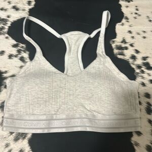 Women’s size small white calvin klein sports bra